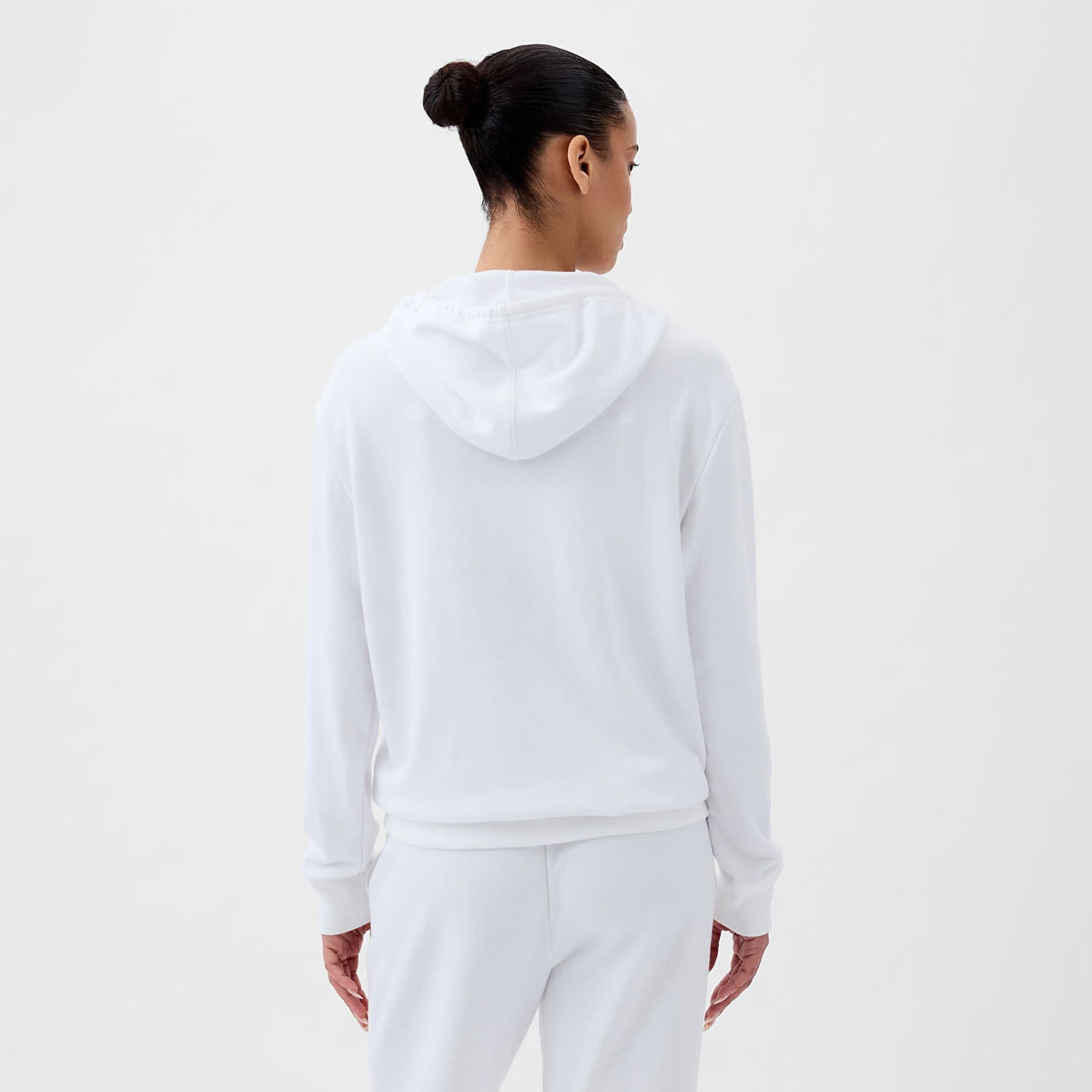 Mikina GAP Pullover Logo Hoodie Optic White V6 Biela | 870537-01, 1
