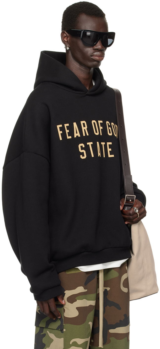 Mikina Fear of God Fear of God ESSENTIALS Printed Logo Hoodie Čierna | 192BT246250F, 1
