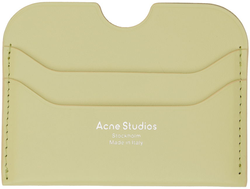 Peňaženka Acne Studios Leather Card Holder Zelené | CG0193-, 0