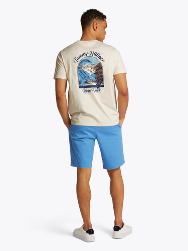 Tričko Tommy Hilfiger Tommy Hilfiger Summer Script Logo T-Shirt Béžová | MW0MW38643Z00, 2