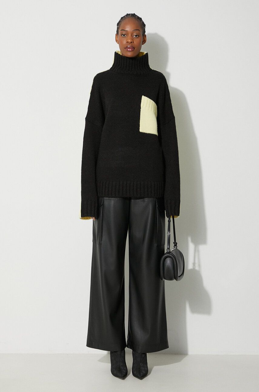 Sveter JW Anderson Turtleneck Sweater Čierna | KW1004.YN0144, 1