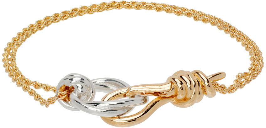 Náramok Bottega Veneta Knot Bracelet Metalická | 795803 V507D, 1