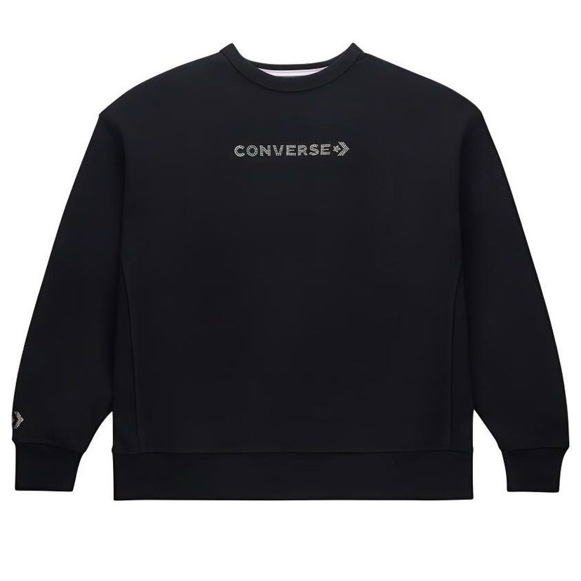 Sveter Converse Gold Standard Crew Neck Sweatshirt Čierna | 10027136-A01