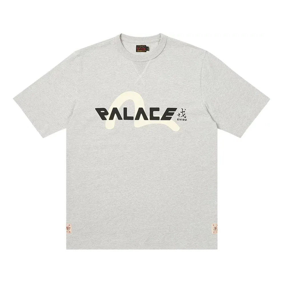 Tričko Palace Palace x Evisu Logo T-Shirt Šedá | 2ESPAM4TS1153XXCTGRYH, 0