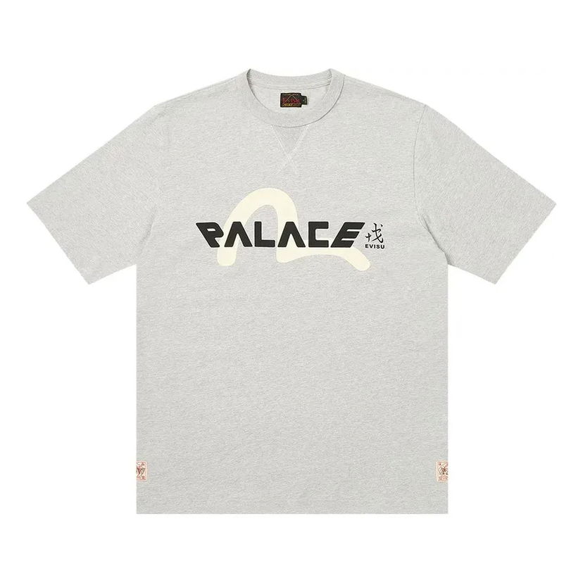 Tričko Palace Palace x Evisu Logo T-Shirt Šedá | 2ESPAM4TS1153XXCTGRYH
