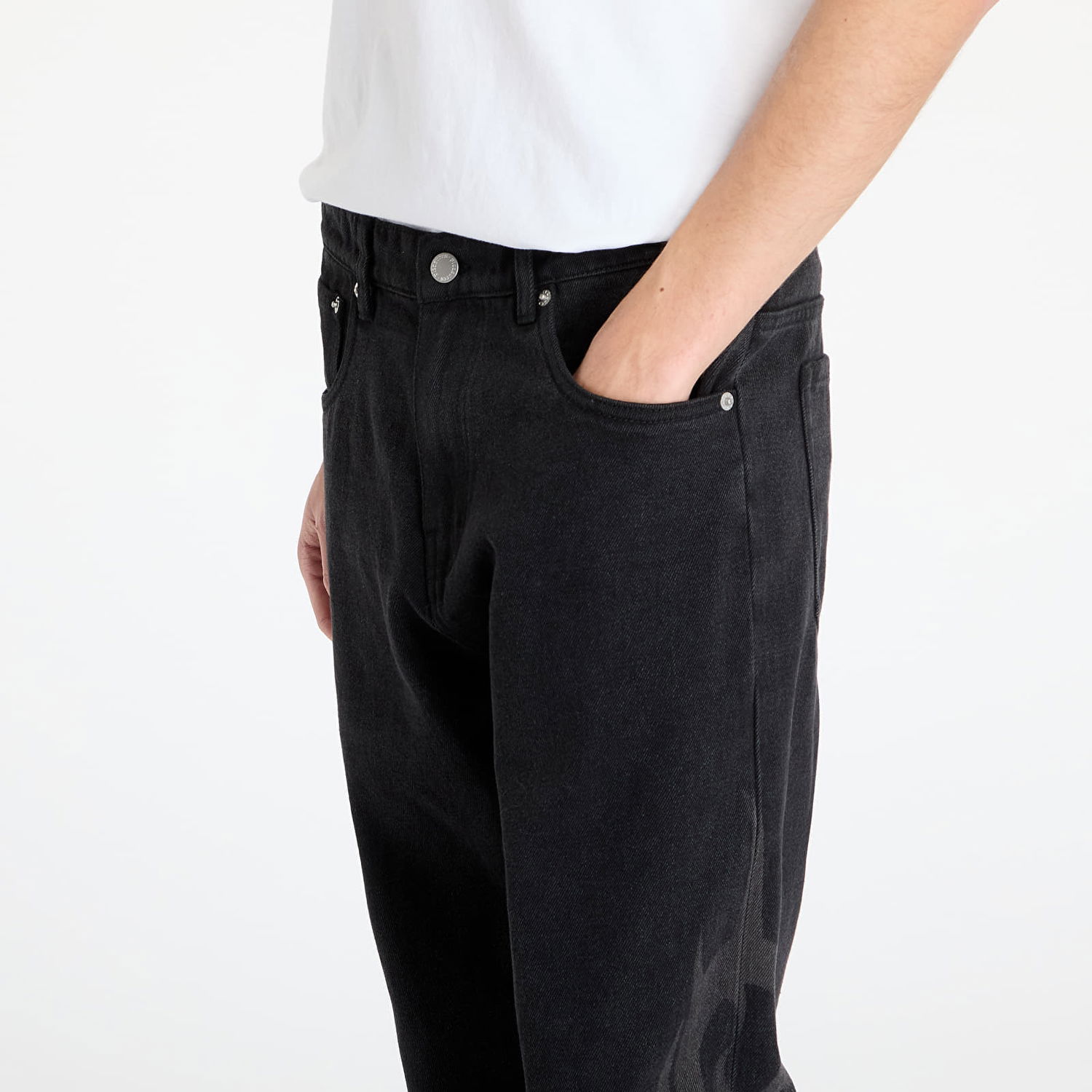 Džínsy Pleasures PLEASURES x Slipknot 5 Pocket Pants Čierna | P25SK008 BLACK, 1