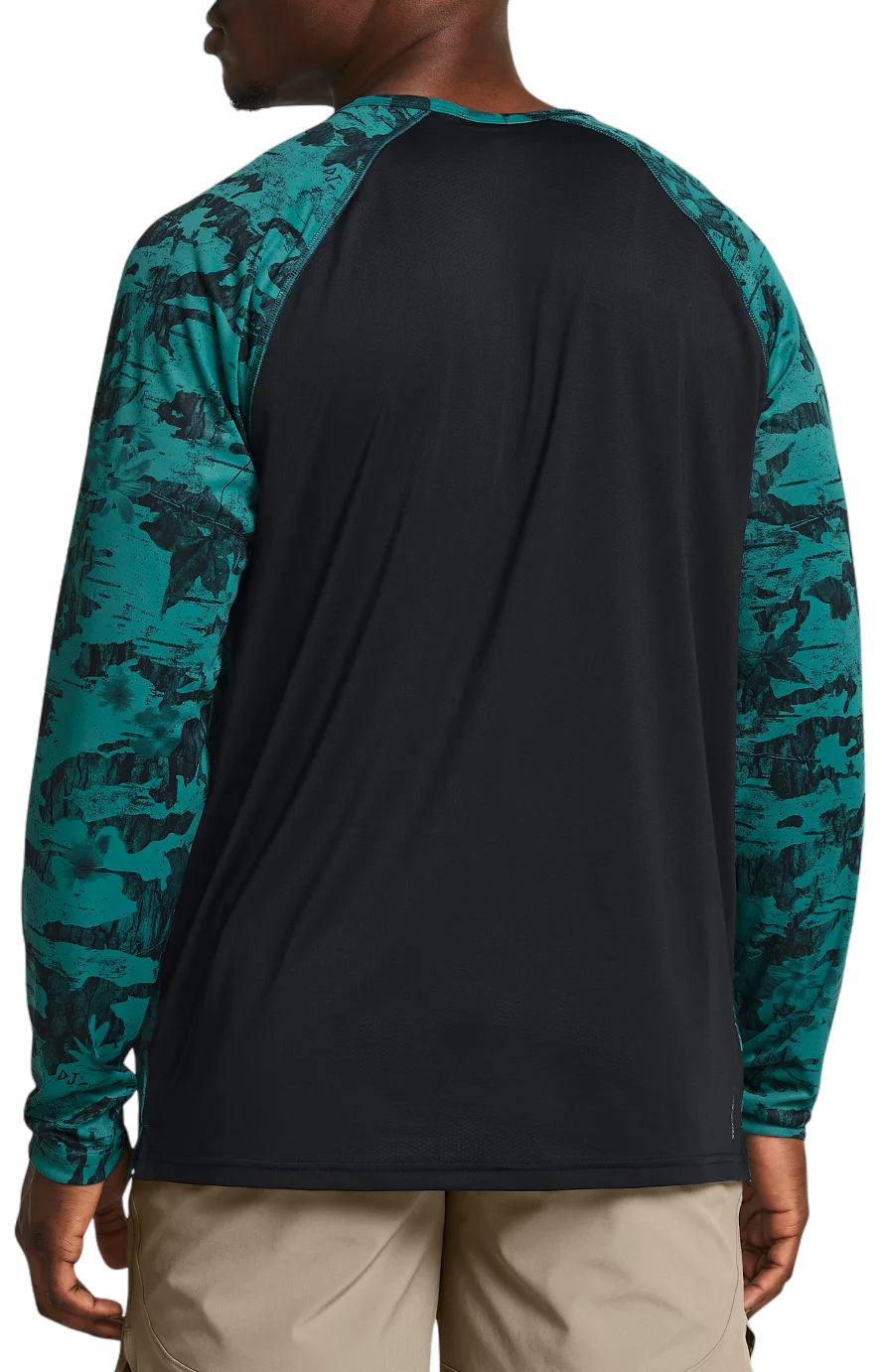 Tričko Under Armour Project Rock IsoChill Patterned Long Sleeve Training Shirt Tyrkysová | 1383218-449, 1