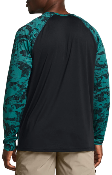 Tričko Under Armour Project Rock IsoChill Patterned Long Sleeve Training Shirt Tyrkysová | 1383218-449, 1