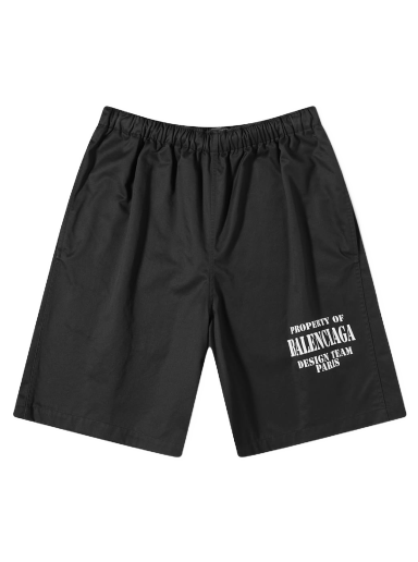 Šortky Balenciaga Property Of Logo Short Black Čierna | 704718-TKP24-1000