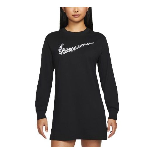 Šaty Nike Sportswear LS Daisy Dress Čierna | DM6318-010