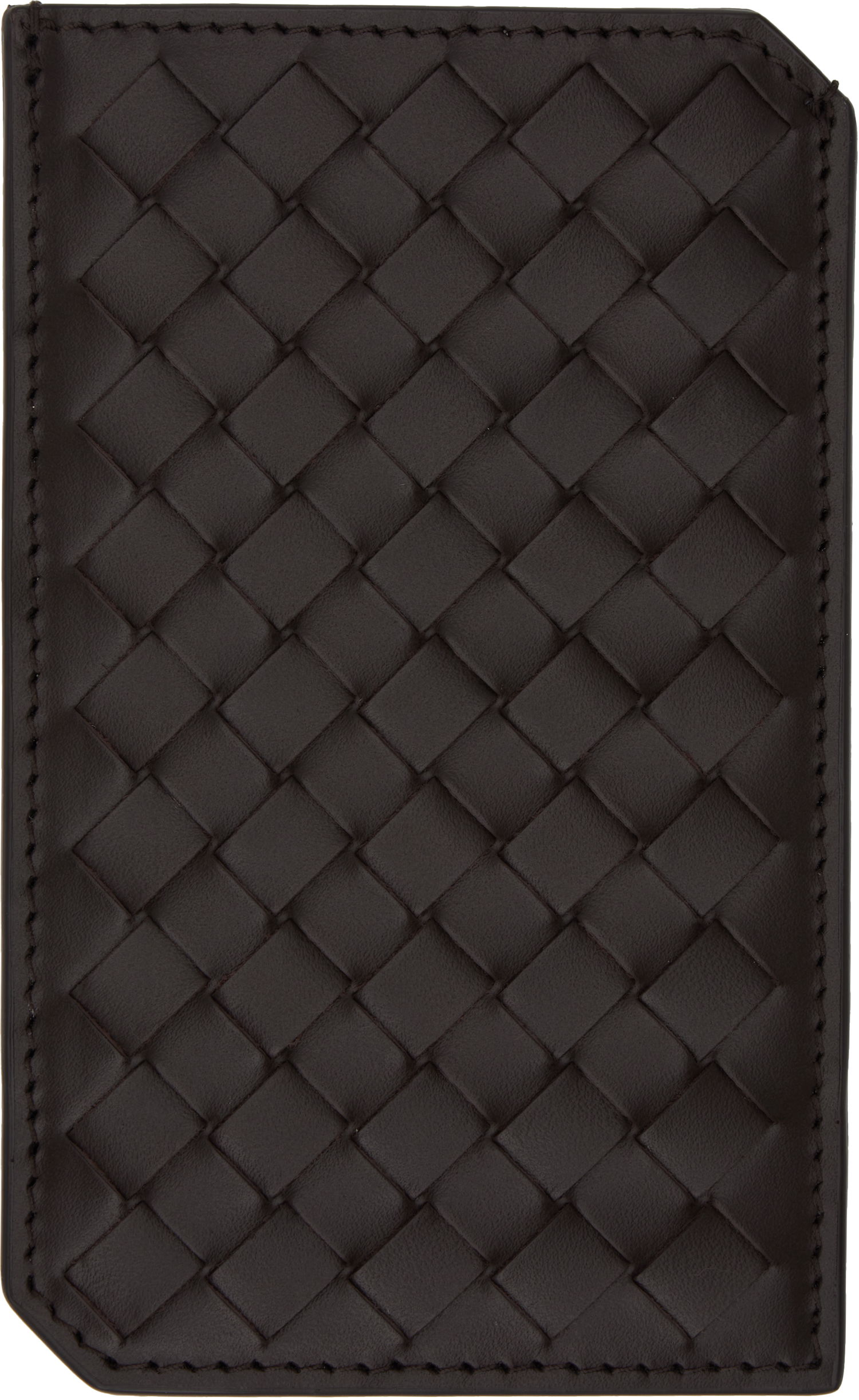 Peňaženka Bottega Veneta Leather Vertical Card Holder Čierna | 796963 V4LQ1 2113, 1