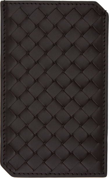 Peňaženka Bottega Veneta Leather Vertical Card Holder Čierna | 796963 V4LQ1 2113, 1