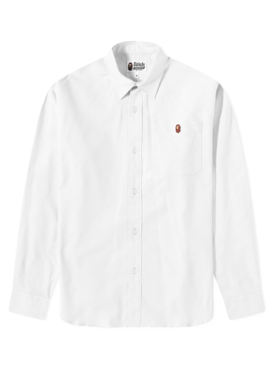 Košeľa BAPE Oxford Relaxed Fit Shirt White Biela | 001SHJ301011M-WHT