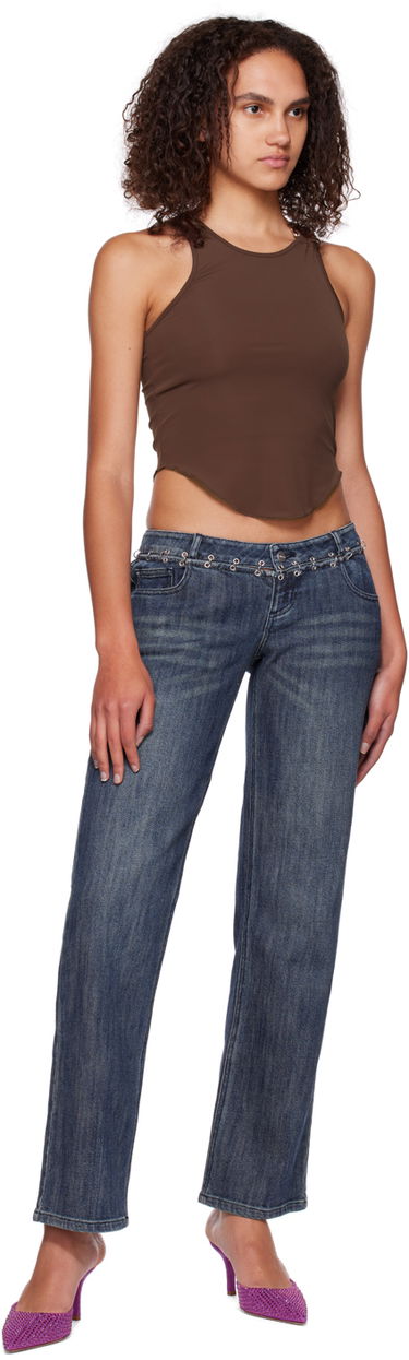 Tielko Miaou Miaou Hannah Jewett Bobbi Tank Top Hnedá | 7067TKUMB, 3