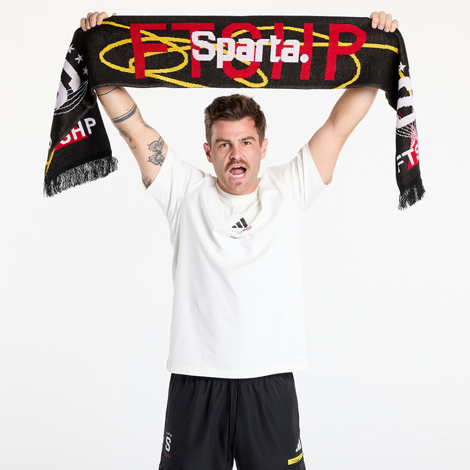 Šál adidas Performance Footshop x Sparta Knitted Scarf Čierna | FTSHP_500, 1