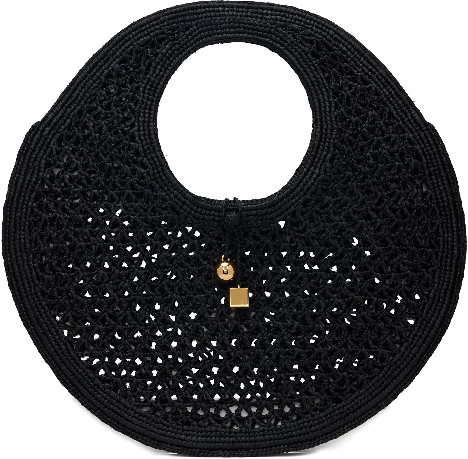Tote bag Jacquemus Round Tote Čierna | 24H243BA387-3219, 0
