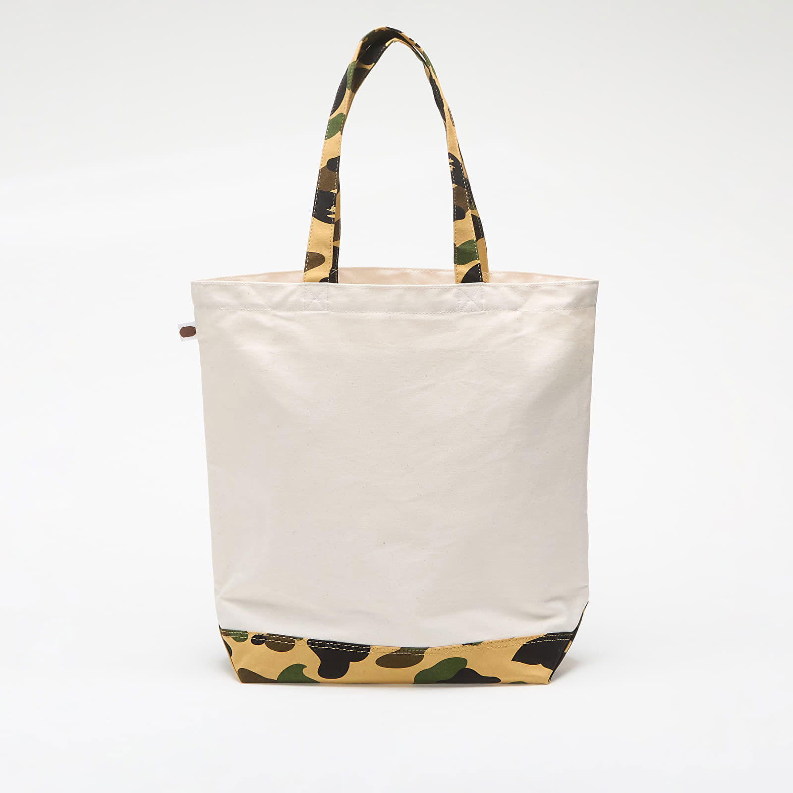 A BATHING APE 1St Camo Ape Head Tote Bag Ivory Universal