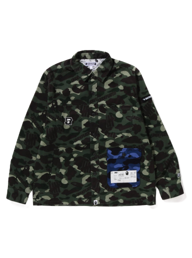 Bunda BAPE Undefeated x Color Camo Flannel Jacket Zelené | 1I73-140-904