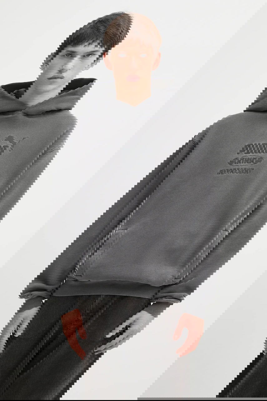 Mikina Puma Puma x REPRESENT Logo Hoodie Šedá | 632542, 0