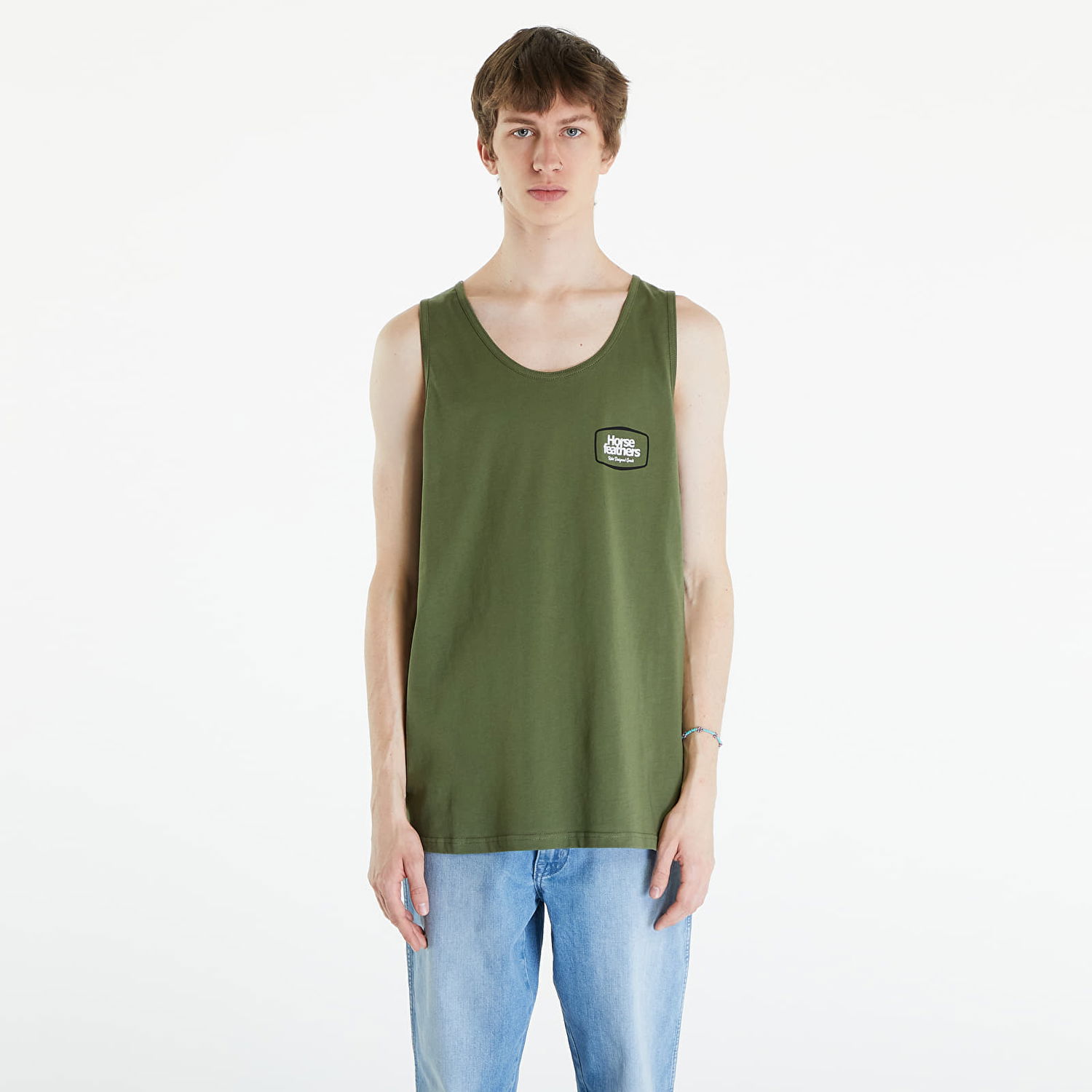 Tielko Horsefeathers Bronco Tank Top Loden Green Zelené | SM1346C, 0