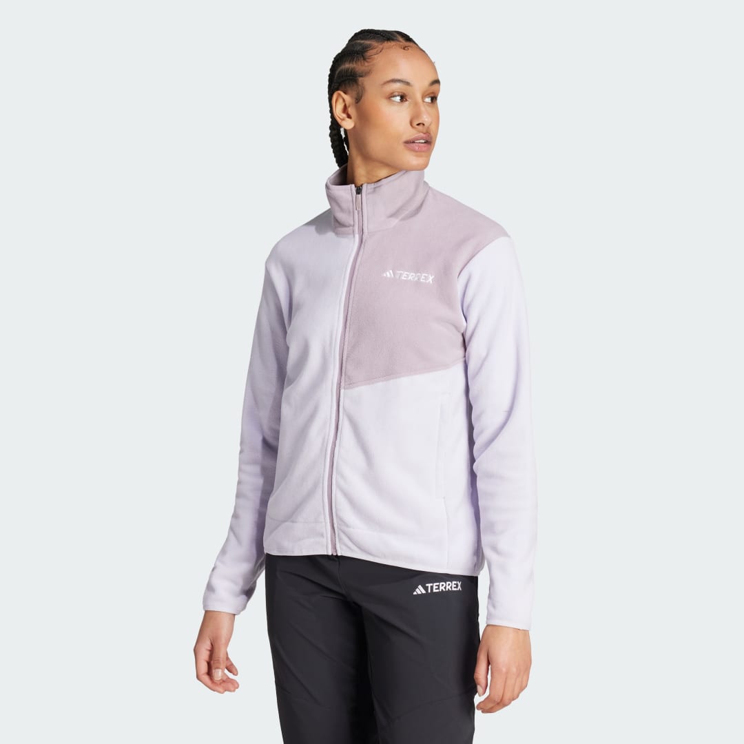 Bunda adidas Performance Terrex Multi Full-Zip Fleece Biela | IZ3298, 0