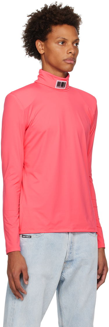 Sveter VETEMENTS Barcode Turtleneck Long Sleeve Ružová | VL14TO300H, 1