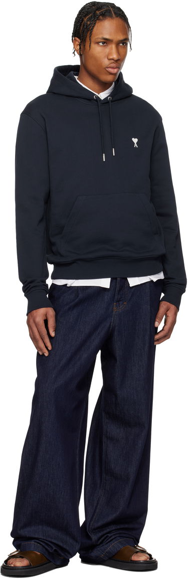 Mikina AMI AMI Paris Classic Ami De Coeur Hoodie 3XL Navy | HSW260.730-430, 4