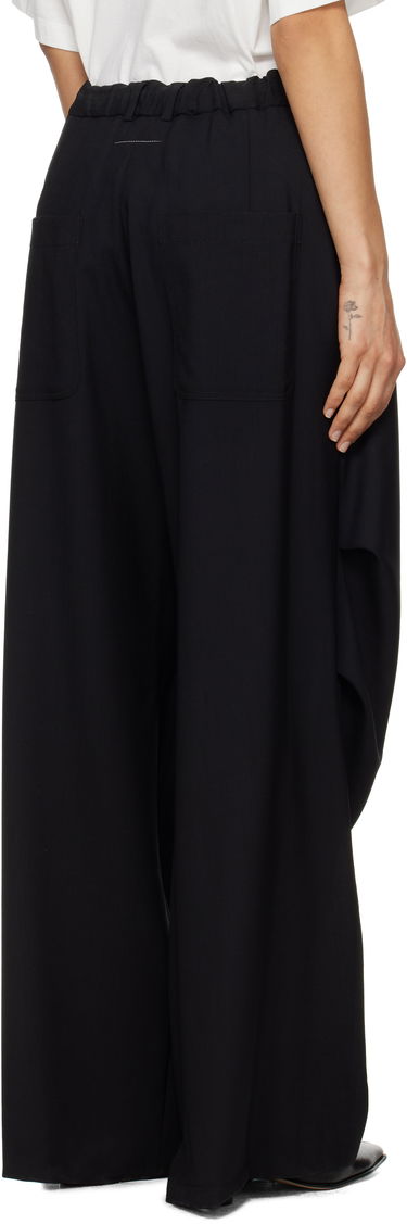 Nohavice Maison Margiela MM6 Maison Margiela Tailoring Wool Canvas Cargo Trousers Čierna | S52KA0524 M35080, 2
