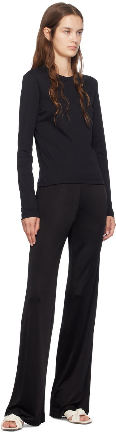 Tričko Helmut Lang Slim Long Sleeve T-Shirt Čierna | O06HW507, 4