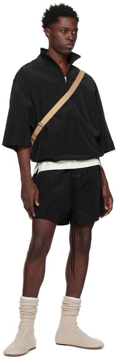 Vetrovka Fear of God Fear of God ESSENTIALS Half-Zip Jacket Čierna | 186SP244054F, 3