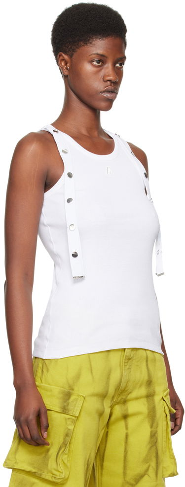 Tielko The Attico Attico Studded Tank Top Biela | 241WCT229 J038, 1