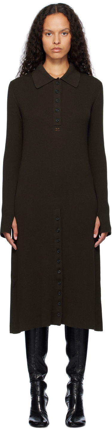 Sveter Courrèges Courrèges Midi Polo Dress Zelené | 324MRO468FI0049, 0