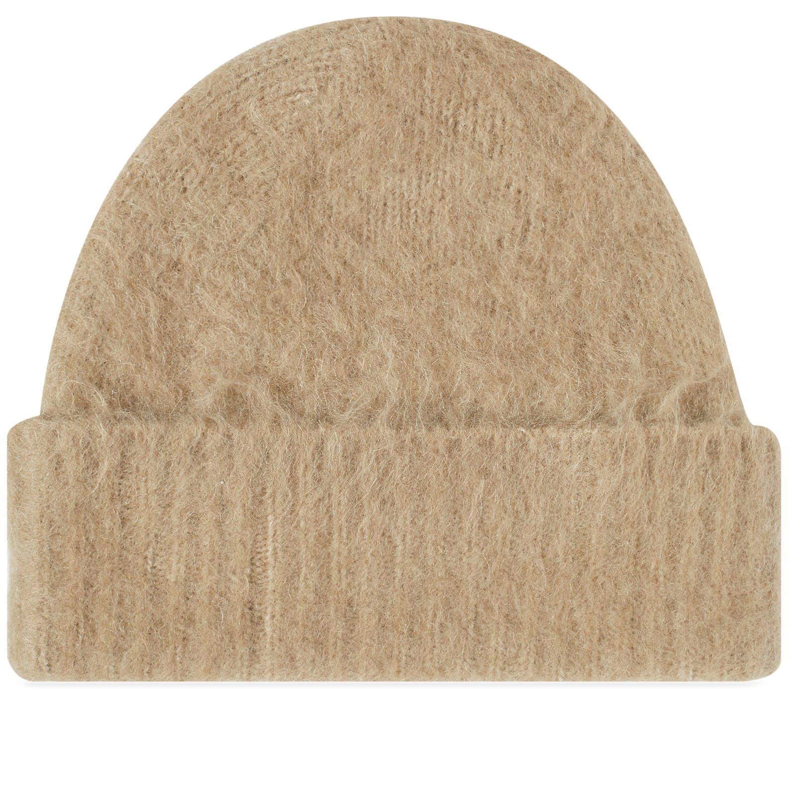 Kameo Solid Brushed Beanie Dark Beige