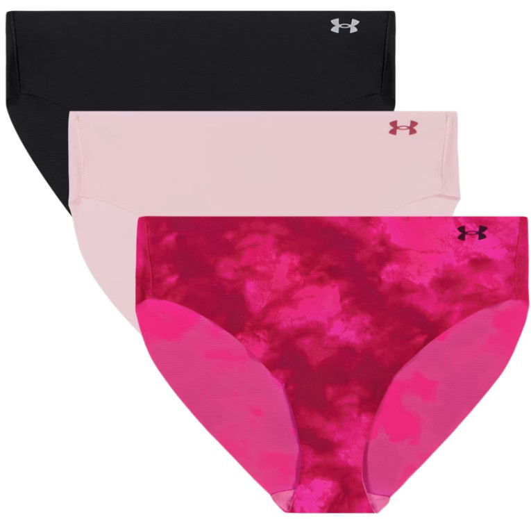Nohavičky Under Armour Under Armour Pure Stretch No Show Bikini Underwear - 3 Pack Ružová | 1383898-622, 0