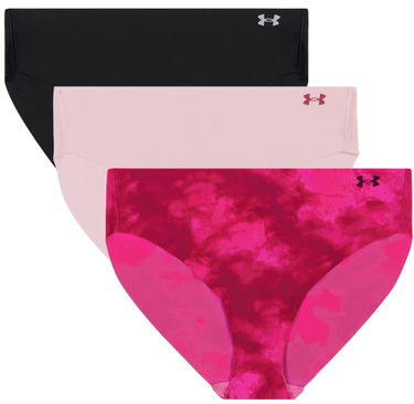 Nohavičky Under Armour Under Armour Pure Stretch No Show Bikini Underwear - 3 Pack Ružová | 1383898-622, 0