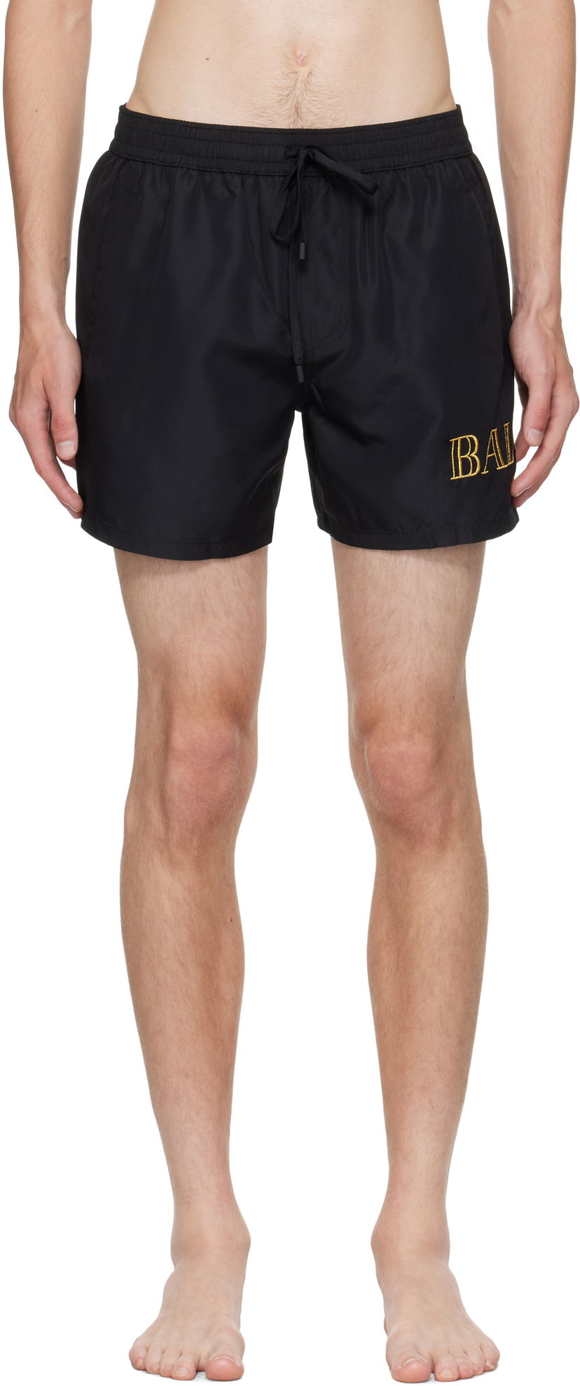 Plavky Balmain Balmain Logo Swim Shorts Čierna | BWB641590