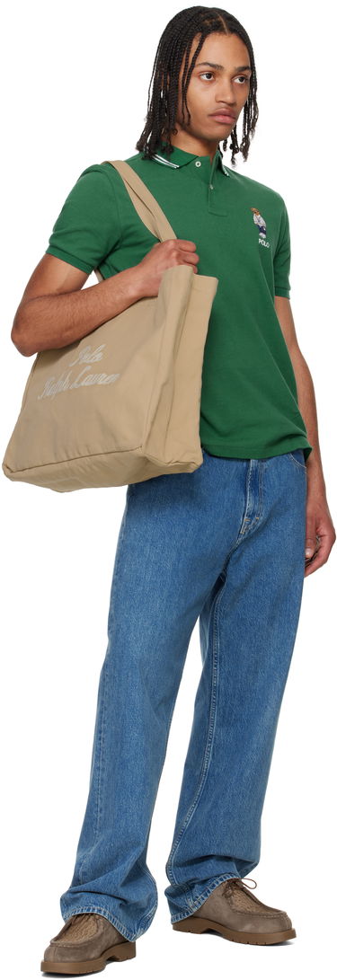 Tote bag Polo by Ralph Lauren Ralph Lauren Embroidered Canvas Tote Bag Béžová | 405962436002, 3