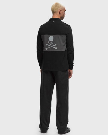 Polo tričko Fred Perry Mastermind World Cut and Sew Long Sleeve Polo Čierna | SM8175-102, 2