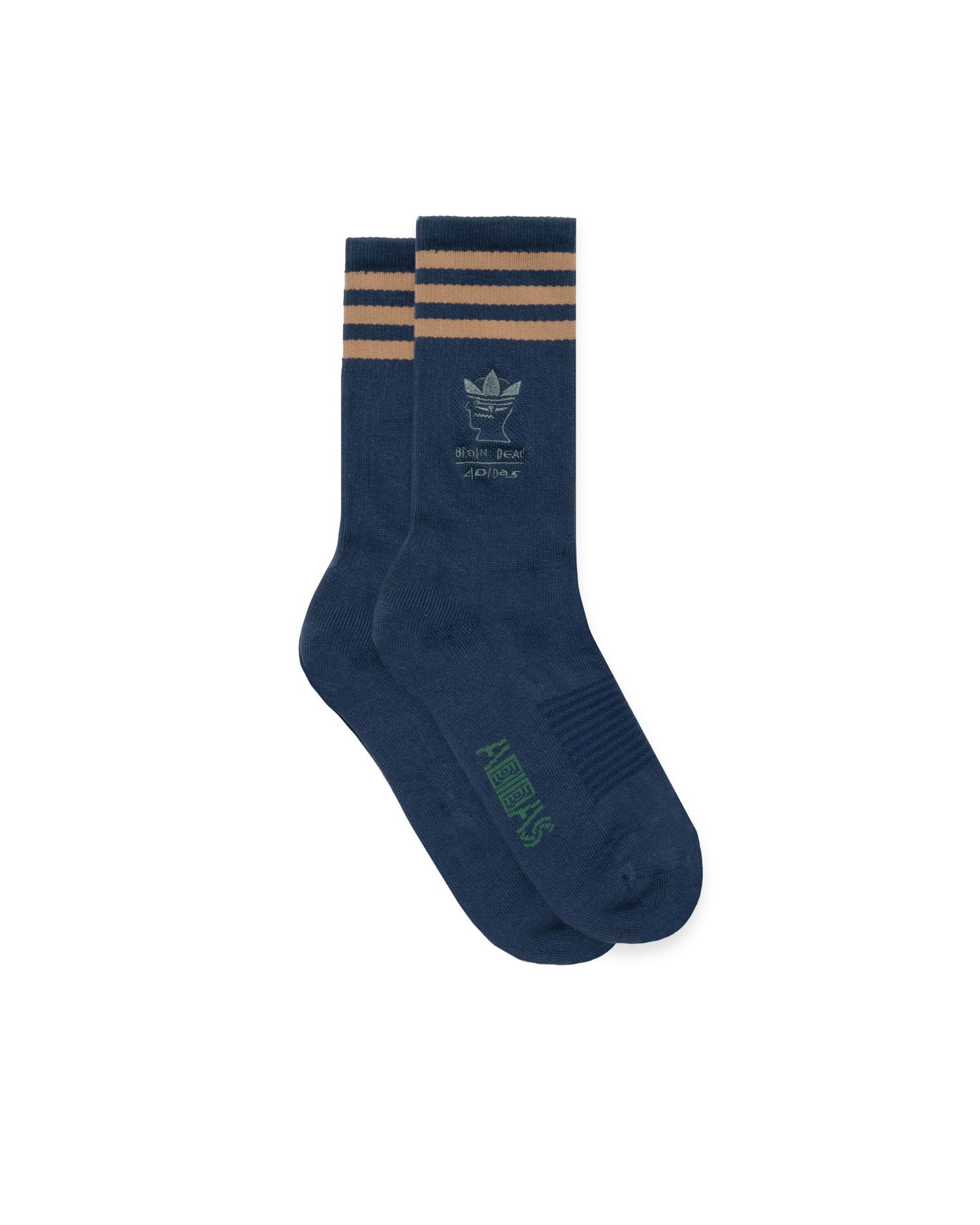 Ponožky adidas Originals BRAIN DEAD Crew Socks Modrá | JN2408, 0