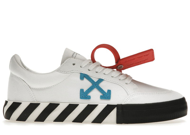 Tenisky a topánky Off-White Vulcanized Low White Teal Canvas Biela | OMIA085S23FAB0010145, 0
