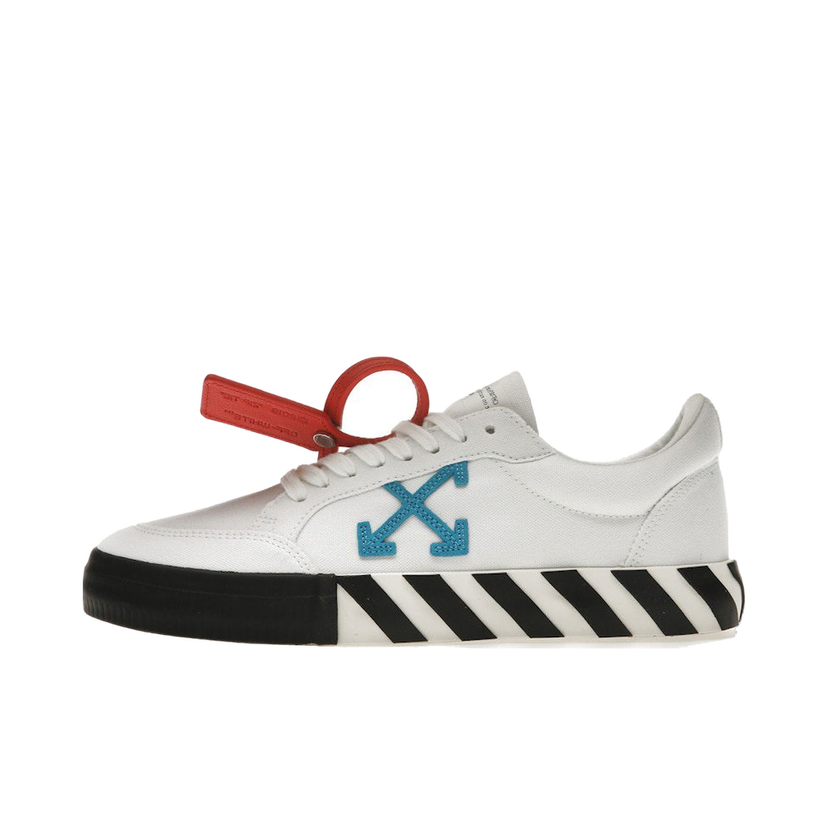 Tenisky a topánky Off-White Vulcanized Low White Teal Canvas Biela | OMIA085S23FAB0010145