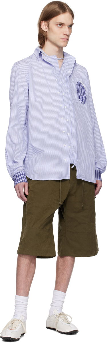 Košeľa Ottolinger Ottolinger Oversized Striped Shirt Modrá | 111-400311-02, 3