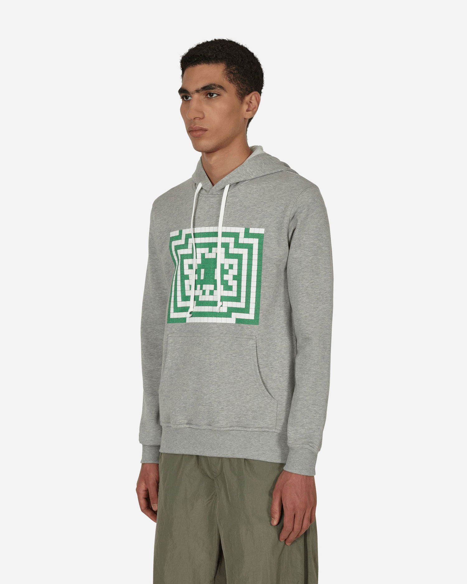Mikina Comme des Garçons Invader Hooded Sweatshirt Šedá | FJ-T006-W22 1, 1