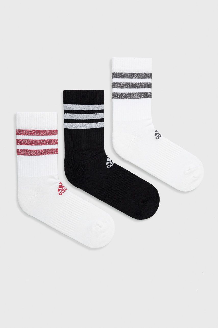 Ponožky adidas Performance Glitter Stripe Ankle Socks 3-Pack Rôznofarebný | GH7542, 0