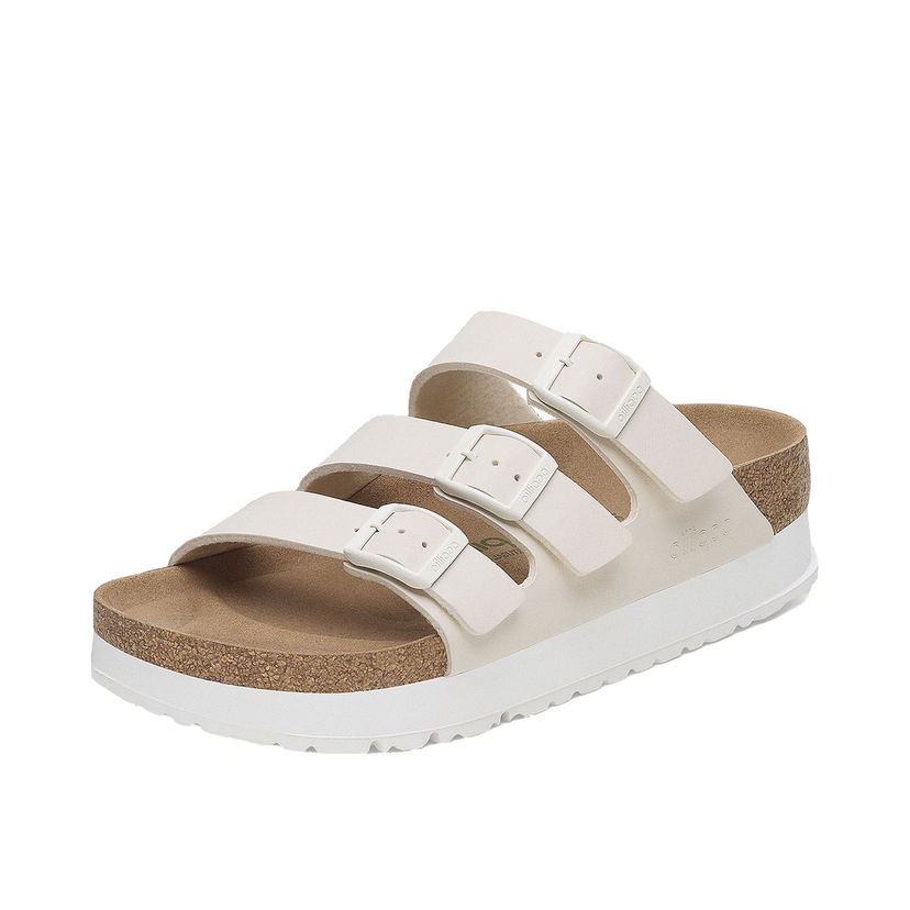 Tenisky a topánky Birkenstock Florida III PAP Flex Platform Birko-Flor Narrow Fit Sandals Béžová | 1029751