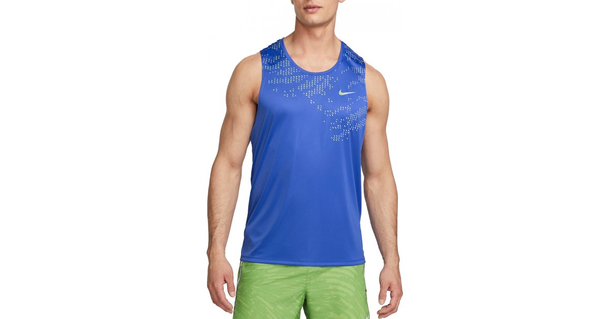Tielko Nike Running Tank Top Modrá | dm4804-432, 1