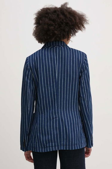 Bunda Polo by Ralph Lauren Striped Single-Breasted Blazer Modrá | 211934940, 2