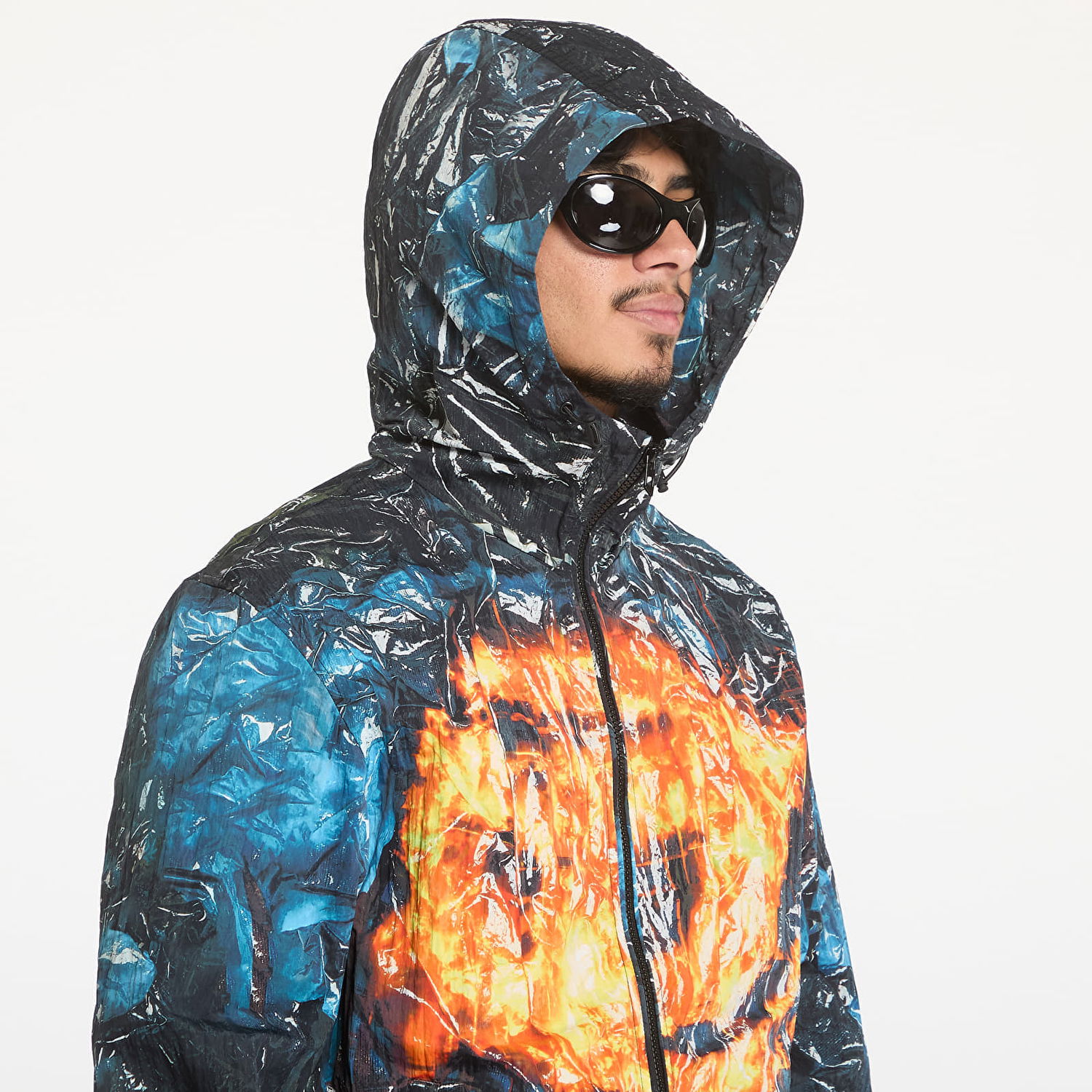 Vetrovka Diesel Poster Print Hooded Jacket Rôznofarebný | A15614-0HPAH-9XX, 1