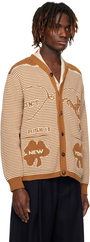 Sveter Bode Bode Buckaroo Knit Cardigan Hnedá | MRS25KT012, 1
