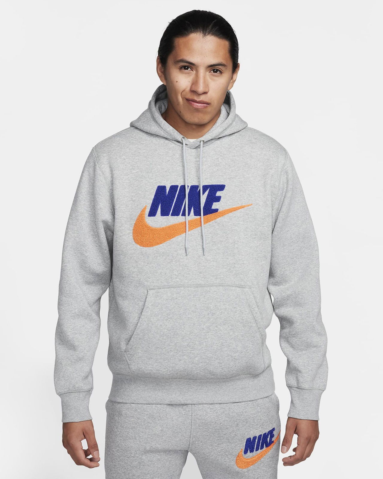 Mikina Nike Club Fleece Hoodie 2XL Šedá | FN3104-063, 0